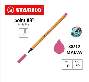 [118681] ROTULADOR STABILO POINT 88 MALVA 