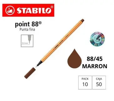 [119898] ROTULADOR STABILO POINT 88 MARRON 