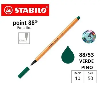 [119889] ROTULADOR STABILO POINT 88 VERDE AZUL