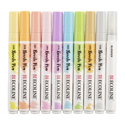 Ecoline Brushpen X10 Pastel
