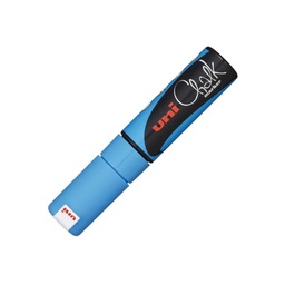 Rotulador Uni Chalk Marcador De Tiza Líquida 8 Mm Azul Claro