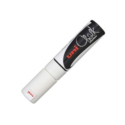 Rotulador Uni Chalk Marcador De Tiza Líquida 8 Mm Blanco