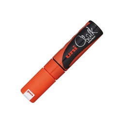 Rotulador Uni Chalk Marcador De Tiza Líquida 8 Mm Naranja