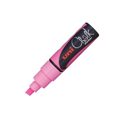 [119240] ROTULADOR UNI CHALK MARCADOR DE TIZA LÍQUIDA 8 MM ROSA