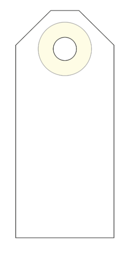 [825228] APLI ETIQUETAS COLGANTES CON ARANDELA 60X26MM