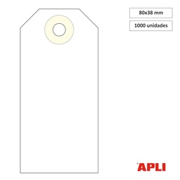 Apli Etiquetas Colgantes Con Arandela 80x38mm