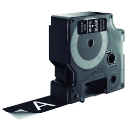 Cinta Dymo D1 24mm×7 M  Blanco/Negro