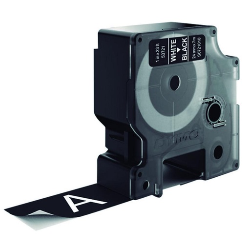 [248530] CINTA DYMO D1 24MM×7 M  BLANCO/NEGRO