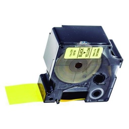 Cinta Dymo D1 24mm×7 M Negro/Amarillo