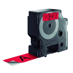 Cinta Dymo D1 24mm×7 M Negro/Rojo