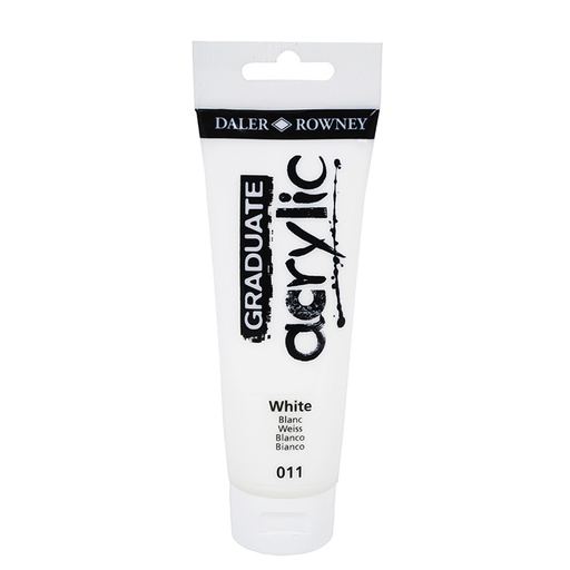 [649082] PINTURA ACRÍLICO GRADUATE DALER-ROWNEY 120 ML BLANCO (011)