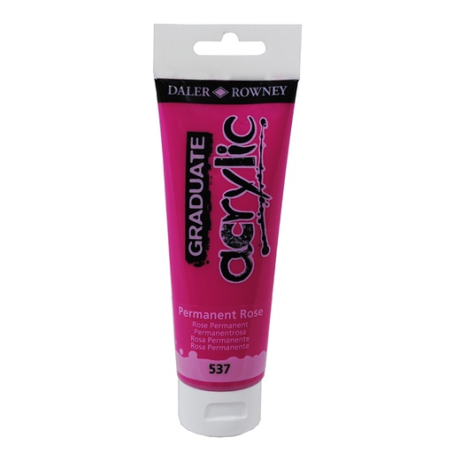 [649073] PINTURA ACRÍLICO GRADUATE DALER-ROWNEY 120 ML ROSA PERMANENTE (537)