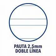 Cuaderno A5 Espiral 48hj. Pauta 2,5mm-Xxi