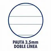 Cuaderno A5 Espiral 66hj. Pauta 3,5mm-Xxi