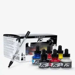 Tintas Acrílicas Colores Primarios Daler-Rowney 6 Uds