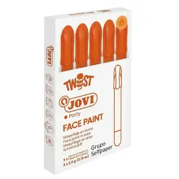 Barra De Maquillaje Twist Make-Up Naranja Caja Jovi
