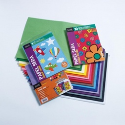 Bloc Papel Seda Folio Ineta 10 Hojas Surtidas