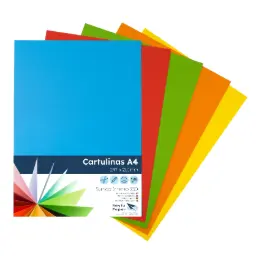 Cartulinas Raylu Colores Vivos Surtidos A4 180 Gramos Pack 250 Hojas Raylu