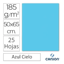 Cartulina Canson Iris 50×65cm Azul Cielo