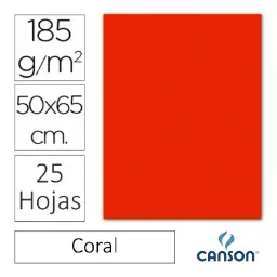 Cartulina Canson Iris 50×65cm Coral