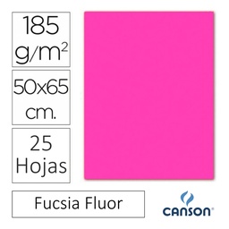 Cartulina Canson Iris 50×65cm Fucsia Fluor