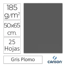 Cartulina Canson Iris 50×65cm Gris Plomo