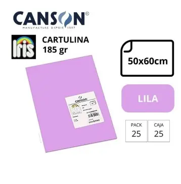 [649931] CARTULINA CANSON IRIS  50×65CM 185 GRAMOS LILA 