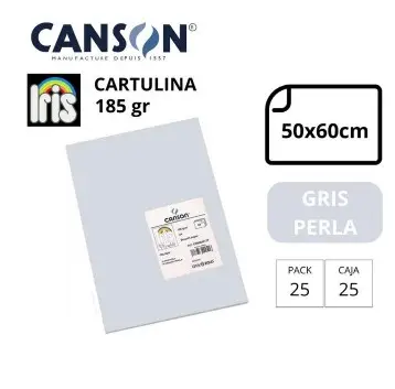 [649918] CARTULINA CANSON IRIS  50×65CM 185 GRAMOS PERLA
