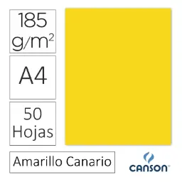Cartulina Canson Iris A4 Amarillo Canario