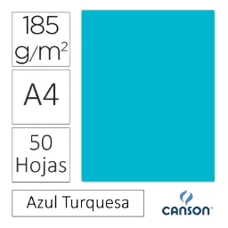 Cartulina Canson Iris A4 Azul Turquesa