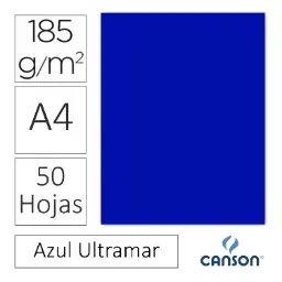 Cartulina Canson Iris A4 Azul Ultramar