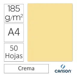 Cartulina Canson Iris A4 Crema