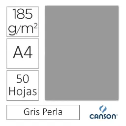 Cartulina Canson Iris A4 Gris Perla