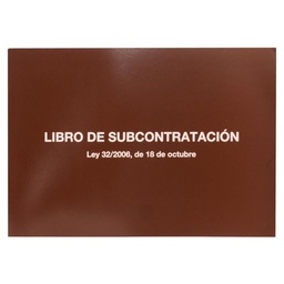 Libro De Subcontratación Miquelrius A4 Apaisado