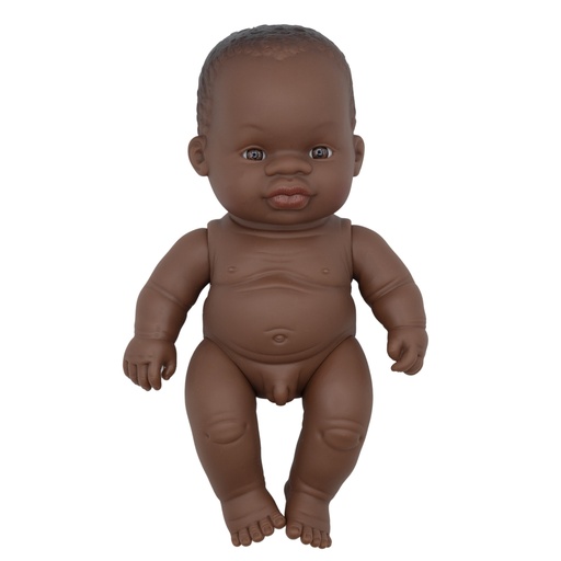 [825068] MUÑECO BABY AFRICANO NIÑO 21 CM 