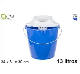 Cubo Plastico Con Escurrido 13l