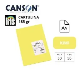 Cartulina Canson Iris A4 Kiwi