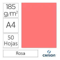 Cartulina Canson Iris A4 Rosa
