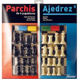 Juego 2 En 1 Parchís Y Ajedrez Tablero Grande