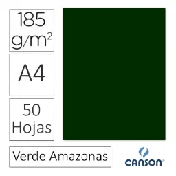 Cartulina Canson Iris A4 Verde Amazonas
