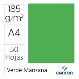 Cartulina Canson Iris A4 Verde Manzana