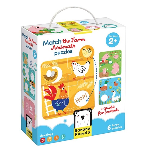 [670490] PUZZLE BANANA MATCH THE FARM ANIMALS