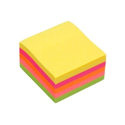 NOTAS AUTOADHESIVAS FLUOR 50x50MM TACO DE 250 HOJAS