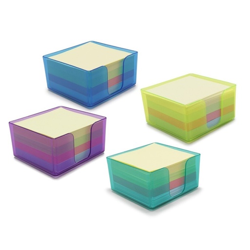 [001221] TACO DE NOTAS 400 HOJAS PASTEL 75x75MM