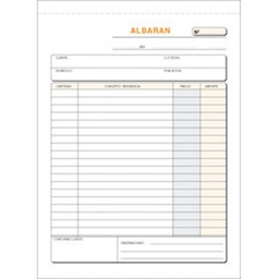 Talonario Albaranes Natural 145mmx207mm Triplicado