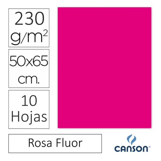 [600120] CARTULINA FLUORESCENTE SADIPAL 50×65CM FUCSIA