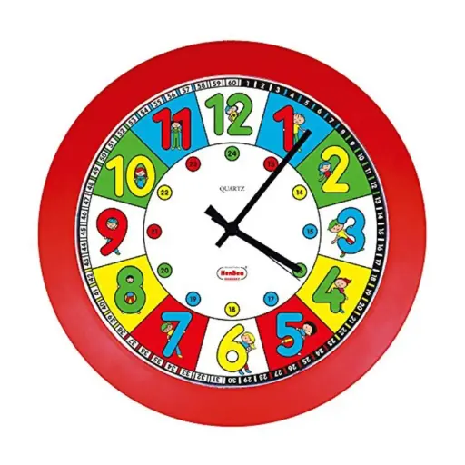 [825731] RELOJ DIDACTICO NUMEROS 28CM