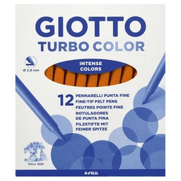 Rotulador Giotto Turbo Color Unicolor Marron Claro 12 Uds