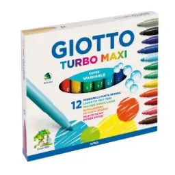 Rotulador Giotto Turbo Maxi Caja 12 Colores