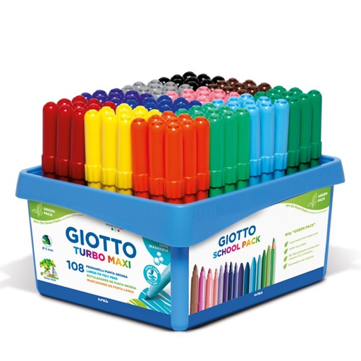 [649410] ROTULADOR GIOTTO TURBO MAXI SCHOOL PACK 108 ROTULADORES